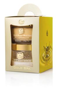Gold Spa Kit A set of Gold Salt Scrub and Gold Body Butter for