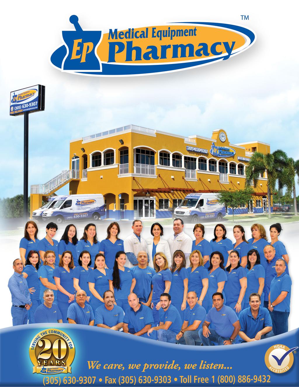 For 20 years, EP edical Equipment Pharmacy has been committed to offering quality products for all of your home healthcare needs.