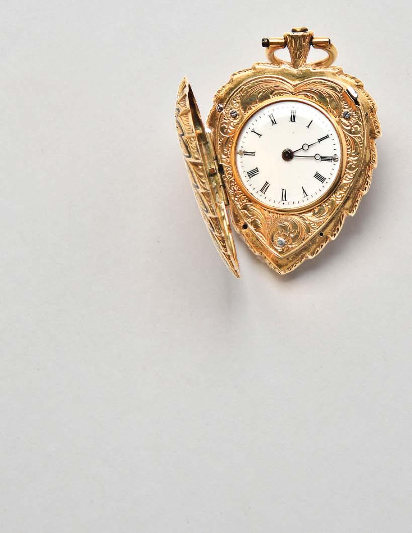 972 Patek a Geneve, a rare gold and enamel leaf form pendant watch, 8 jewels, key wind and set gilt bar movement with cylinder escapement in an 18 karat, yellow gold, leaf form hunting case, the