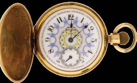 1158 Pocket watches- 5 (Five): The first an 18 size Fredonia, 15 jewel gilt movement, Roman numeral white enamel dial, coin silver open face case, serial #3251, the next a South Bend 411, 16 size, 17