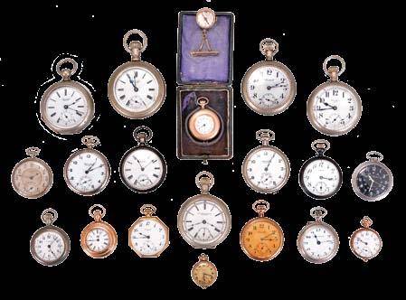 including Longines, Tobias, Perret, Omega, Jacot, and others, movements with lever escapements, metal and enamel dials, nickel, silver, and gun metal cases 1178 Pocket watches- 16 (Sixteen): All