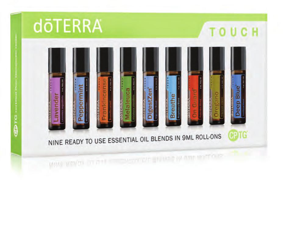 dōterra TOUCH dōterra TOUCH OIL BLENDS Striking the proper balance between protecting sensitive skin while still delivering the benefits found in essential oils is not just a matter of science, but