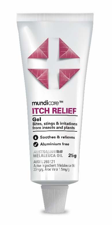 mundicare ITCH RELIEF - precautions For external use only If irritation occurs or symptoms persist, seek medical advice mundicare Itch Relief gel: contains