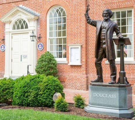 Frederick Douglass Statue at the Talbot County Courthouse Photo: Talbot County In Easton, you ll find the Frederick Douglass Statue at the Talbot County Courthouse.