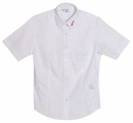Ladies blouse - white Easy care fabric Short sleeve Bandana - red Size 985.