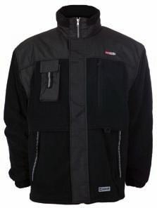 black With reinforced patches Zip fastener with cover Shell material: 100% Polyester Antipilling fleece Inside lining: 100% Polyester 13 14