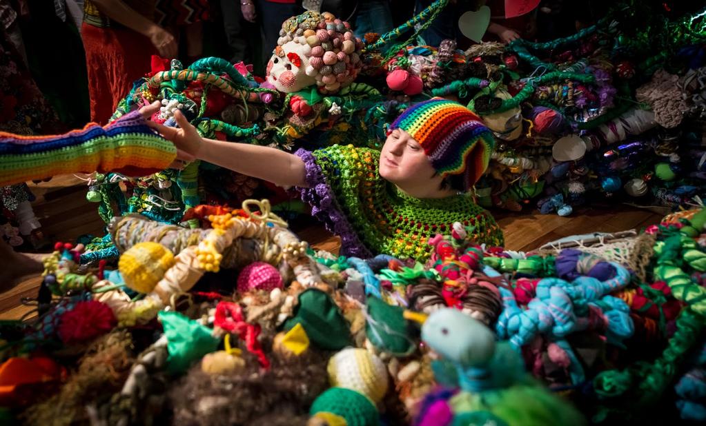 The Art Magic : Remnant Project :: Making the Rainbow Forest Contemporary installation and performance artist Hiromi Tango, was born in Japan and now lives and works in Australia.