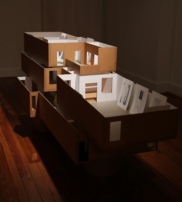 The studio-based pieces likewise reference this early body of work from my first exhibition. That early work included a series of small scale models of houses or spaces I had lived in.