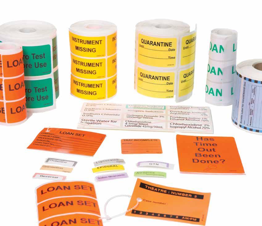 CLINICAL DRAPES AND & EQUIPMENT COVERS COVERS MEDICAL LABELS GENERAL USE NON STERILE LABELS MEDICAL LABELS Please contact Customer Service on 1300 5 278 to discuss your label requirements.