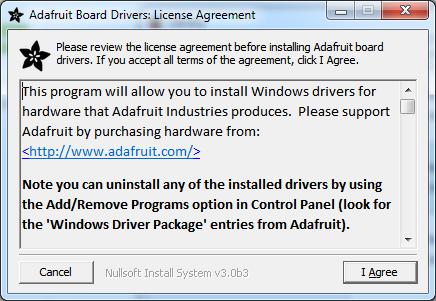 Select which drivers you want to install: By default, we install the Feather 32u4, Feather M0,