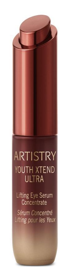 ARTISTRY YOUTH XTEND Ultra Lifting Eye Serum Concentrate Lightweight pearlescent serum gives the delicate eye area a brighter, lifted and firmer look over time.