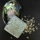 Tumbled crushed shell is incorporated in the