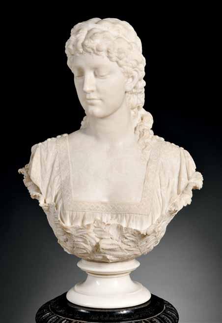 478 William Couper (American, 1853-1942) 478 Tennyson s Princess, 1882 Incised signature Wm. Couper on the base reverse. Carved Carrara marble, approximately 29 x 20 x 12 in. (73.7 x 50.8 x 30.