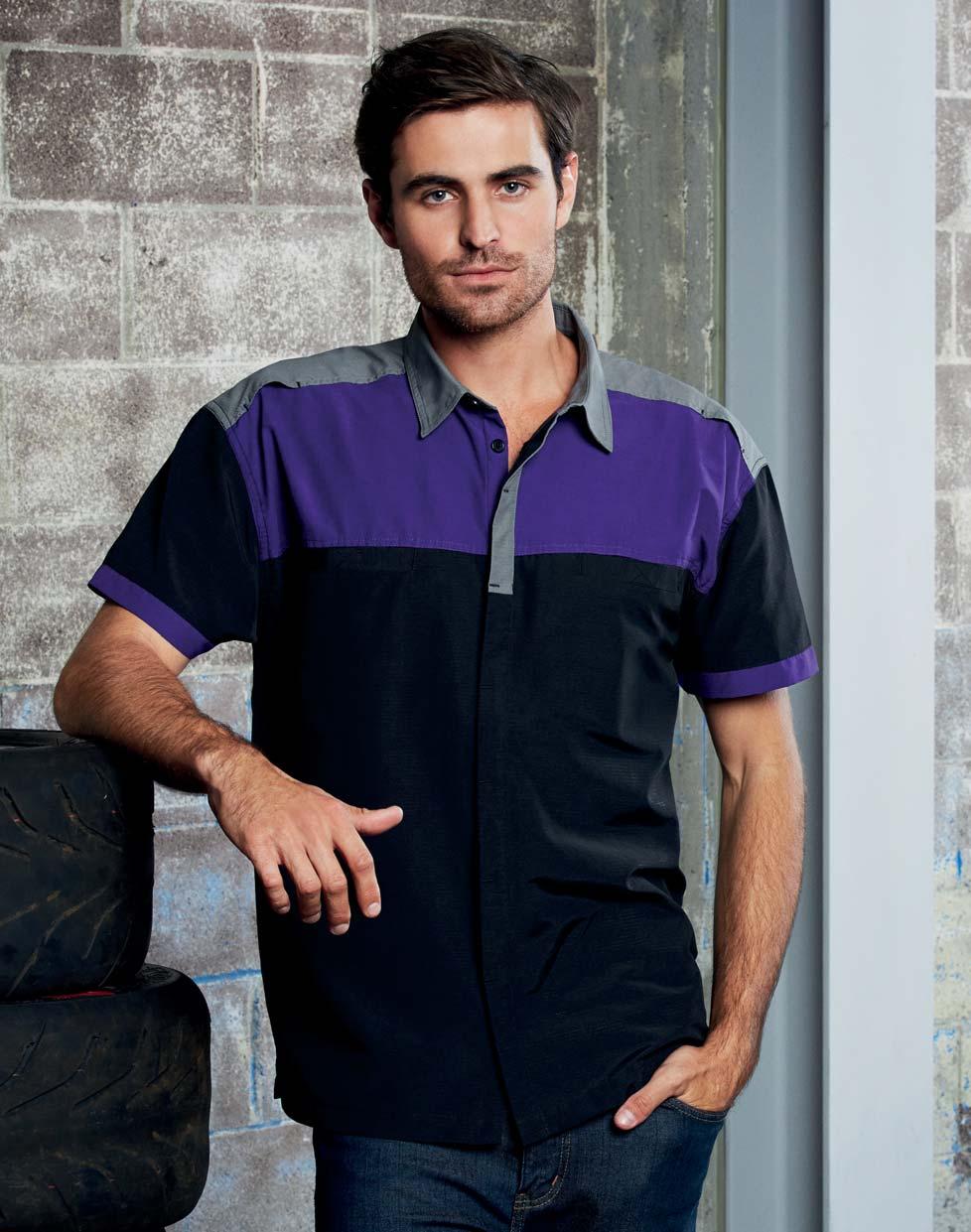 CHARGER NEW ANTIBACTERIAL COTTON-RICH FABRIC BACK AND SHOULDER AIR-FLOW VENTS S505MS MENS SHIRT