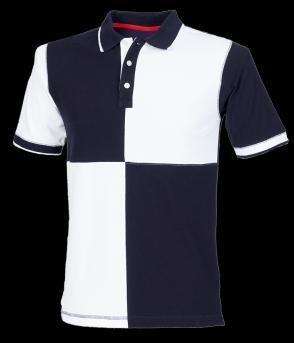 Colours: Navy/Pink (as shown), Navy/White, Heather Grey/Navy, Royal Blue/Navy Mens Quartered Polo Shirt 100% cotton pique.