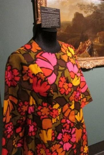 1960s floral-themed garments were displayed alongside TAM student digitally printed