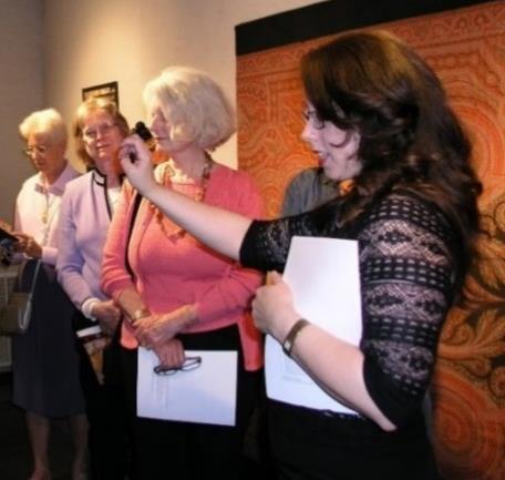 Over 20 Museum of Art and Archaeology docents toured the Collection s 50 th anniversary exhibition in May!