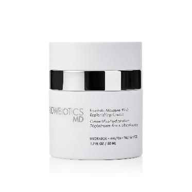 Probiotic Moisture Rich Replenishing Cream This rich moisturizing and highly emollient probiotic cream is infused with probiotics, antioxidants and effective antiaging ingredients to help: Shea