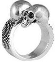 Wide Industrial Texture Ring -