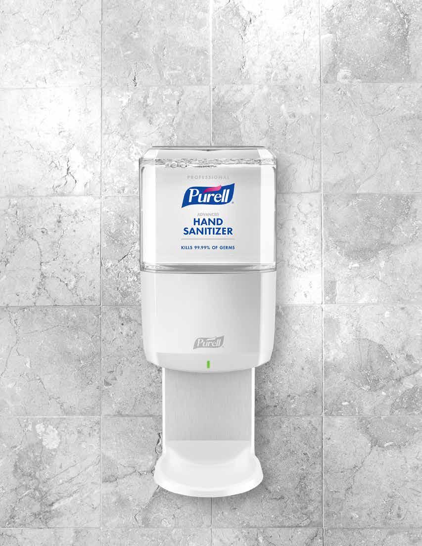 PURELL ES8 ENERGY-ON-REFILL AND SMARTLINK TM CAPABILITY Touch-free with energy-onthe-refill plus the ability to add communication modules.