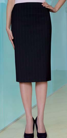 Ballino Skirt (Navy) Longline skirt, 14 centre vent front and back. 67% Polyester, 30% Wool, 3% Lycra.