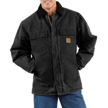 ITEM J Sizes S-XL 110 Points Sizes 2XL-4XL 120 Points Tall Sizes L-4XL 120 Points Safety Award Program Style # C26: Men's Sandstone Traditional Coat/Arctic Quilt-Lined Cold weather is no match for