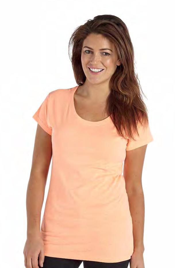 RK44 Skinny fitted longer length T-shirt Neon Green Neon Orange Neon Pink Weight 150/160gsm 100% Cotton Twin needle stitching Taped neck Single