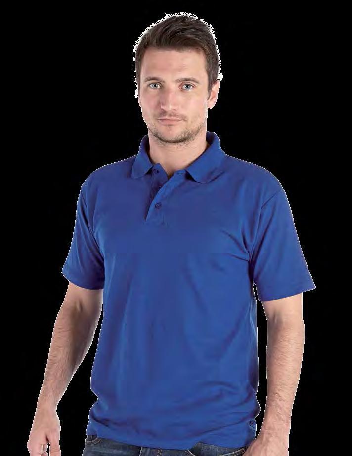 RK16 Active Pique Polo Shirt Weight 180gsm 50% Cotton / 50% Polyester Three button placket with self coloured buttons, taped neckline for extra comfort No