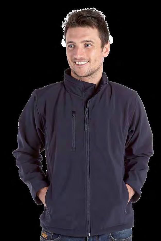 RK140 Deluxe Softshell Jacket Weight 300gsm 92% Polyester / 8% elastane Breathable Water repellent finish Wind resistant Softshell 3