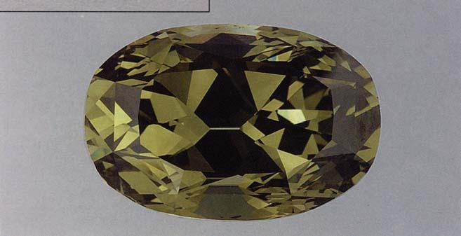colored diamonds for which the green component can be determined to be of natural origin.