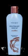 Protect and Repair Heat-Styled Hair The HeatSmart Serum Line is targeted for hair that has become dry and dull.