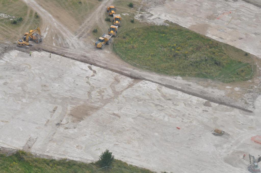 An aerial view of the site.