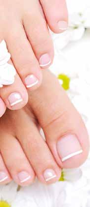 Nails are shaped and nails and cuticles are nourished by creams and oils. Essential vitamins and minerals are then absorbed during a luxurious hand and arm or leg and foot massage.