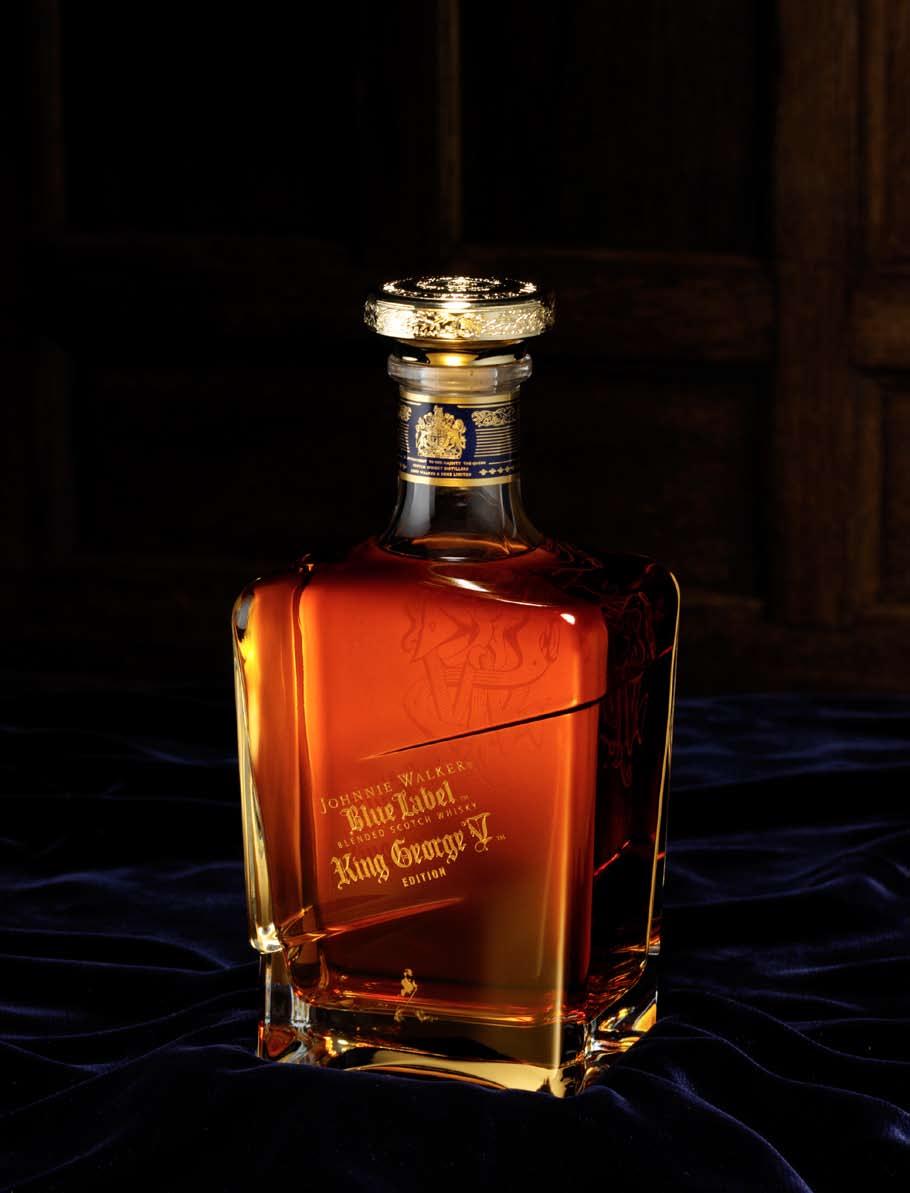 available on board while stocks last THE NOBLE CHOICE Johnnie Walker Blue Label King George V Edition The JOHNNIE WALKER,