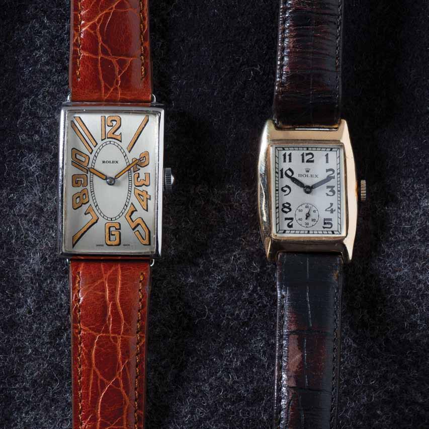 28 29 28 A Nickel Cased Wristwatch, Rolex, Circa 1930, 40.00 x 27.