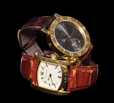 63 62 62 An 18 Karat Yellow Gold Wristwatch, Bulgari, 38.00 x 30.
