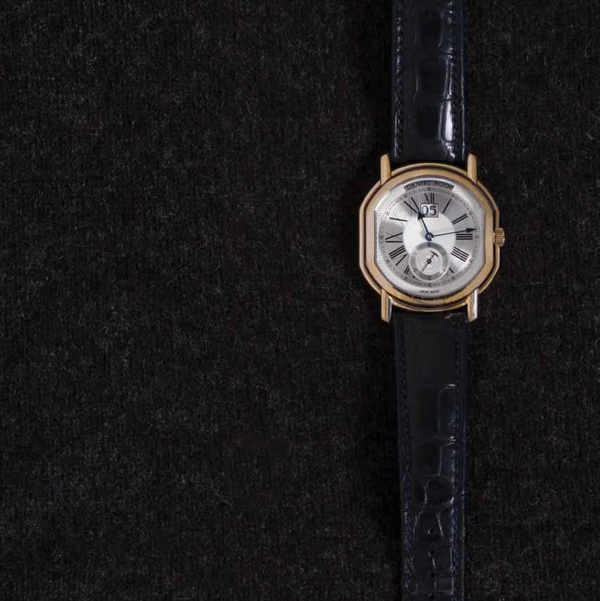 83 83 An 18 Karat White Gold Datomax Wristwatch, Daniel Roth, Ref. 208.X.60, 41.00 x 37.