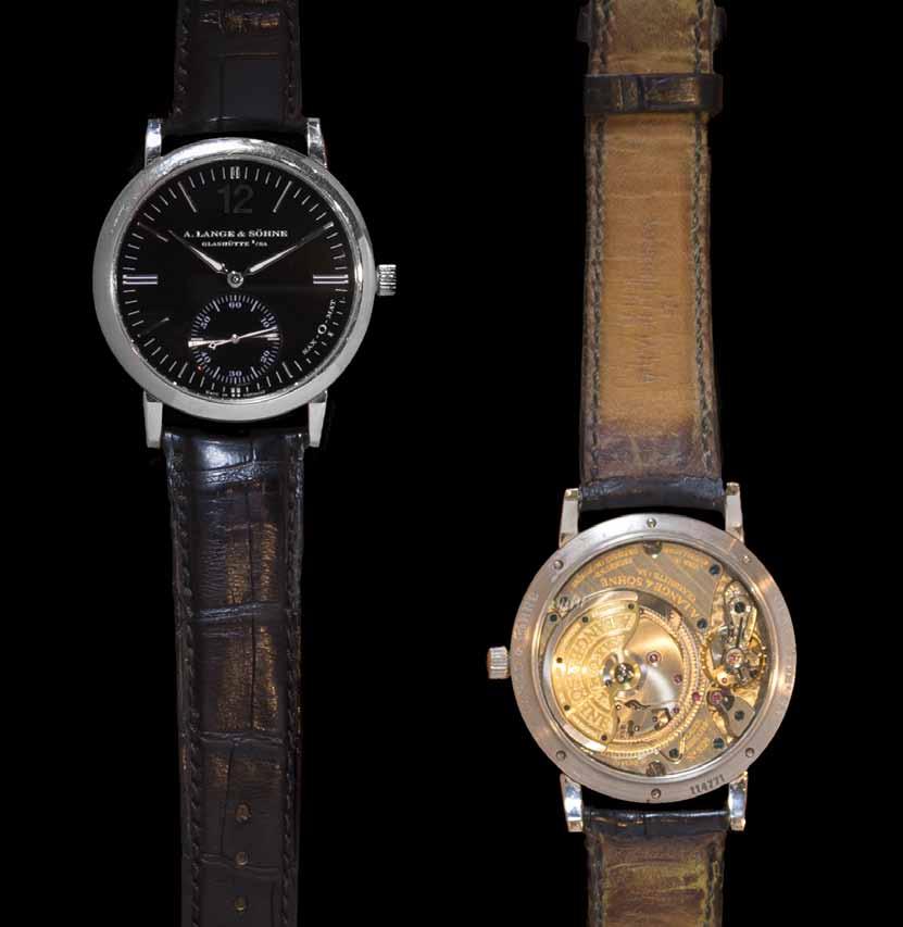 101 An 18 Karat White Gold Langematik Wristwatch, A. Lange & Sohne, 37.