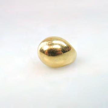 157 18K YELLOW GOLD DOME RING size 6, 10.