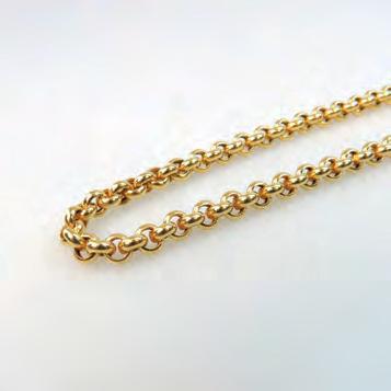 9 grams $350 500 212 10K YELLOW GOLD ROPE CHAIN length 20 in 50.8 cm, 12.