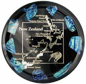 DP23 NZ Map & Scenes on Silver Foil