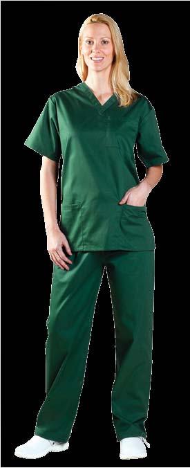 Fabric: 195grms 2 65% Polyester, 35% Cotton 70 Wash Size: XS - 2XL Colour coded for size guide 434TR - Smart Scrub Unisex Scrub Trouser A