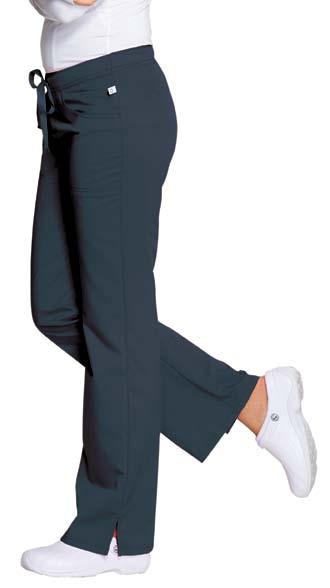 CH000A - Mid Rise Drawstring Trouser This contemporary fit, mid rise, moderate flare leg trouser offers a cool, sleek fit that is a perfect addition to your wardrobe.