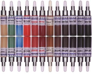 pigments. The traditional eyebrow pigments fade too fast. Therefore, it is recommended to use the Super Strokes pigments, when you work with machines.