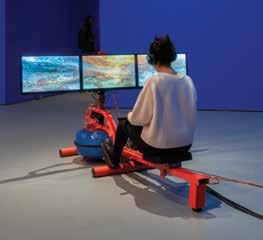 1 2 3 1_Typhoon coming on, 2018 This immersive environment, conceived specifically for the Serpentine Sackler Gallery, is an adapted version of the videos presented on monitors in Sondra Perry s Wet