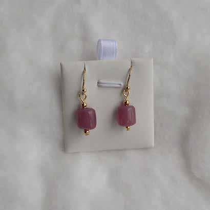 0071 earrings ruby earrings in gold plated silver