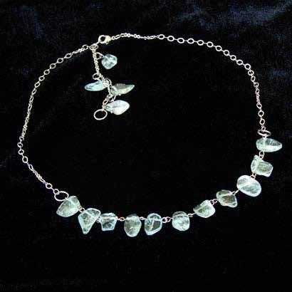 0177 necklaces & pendants Irregular shape Aquamarine