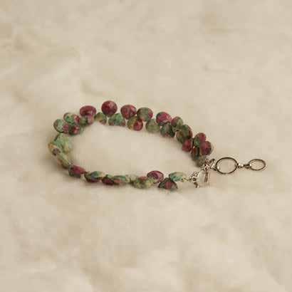 ~ SOLD ~ 0593 bracelet ruby-in-zoisite (droplet