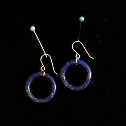 0076 earrings lapis lazuli earings (sterling