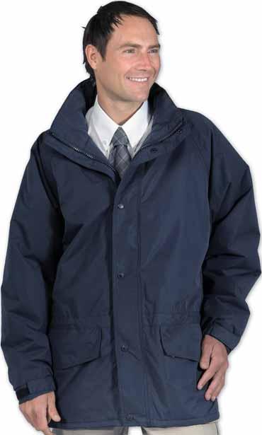 Lining: 100% Polyester, Microfibre Peach Finish, with a breathable PU coating, 160g Fleece 280g. Sleeves: Nylon 60g / Wadding 100g S - 4XL Two-way zip with double storm flap.